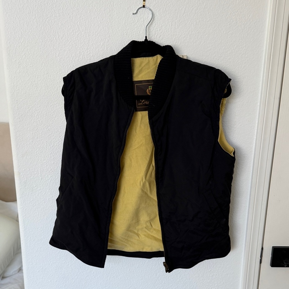 Loro Piana Black and Yellow Vest